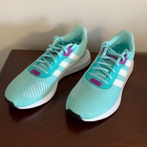 Adidas Originals Swift Run RF FW2129 Running Blue Aqua Purple White Womens Size8